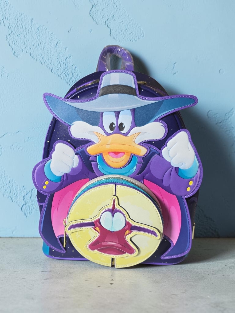 Loungefly Disney Darkwing Duck Thunderquack Glow-in-the-Dark Mini Backpack Nwt